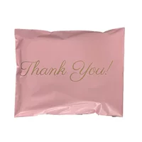 Мода милый позолоченный цвет thankyou розовый экспресс-водонепроницаемая сумка. Толстая логистика экспресс-упаковка мешок новый