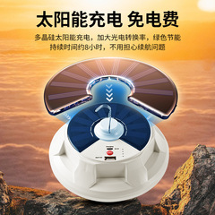 LED solar charging light, outdoor camping waterproof lighting lamp, power outage emergency light bulb, night market stall flying saucer light