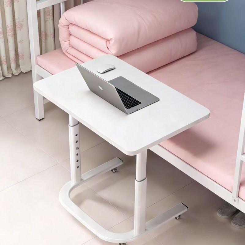 Writing Desk That Can Be Raised and Lowered, Mobile Bedside Table for Small Spaces, Simple Mobile Small Table for Bedroom, Bedside Office Desk