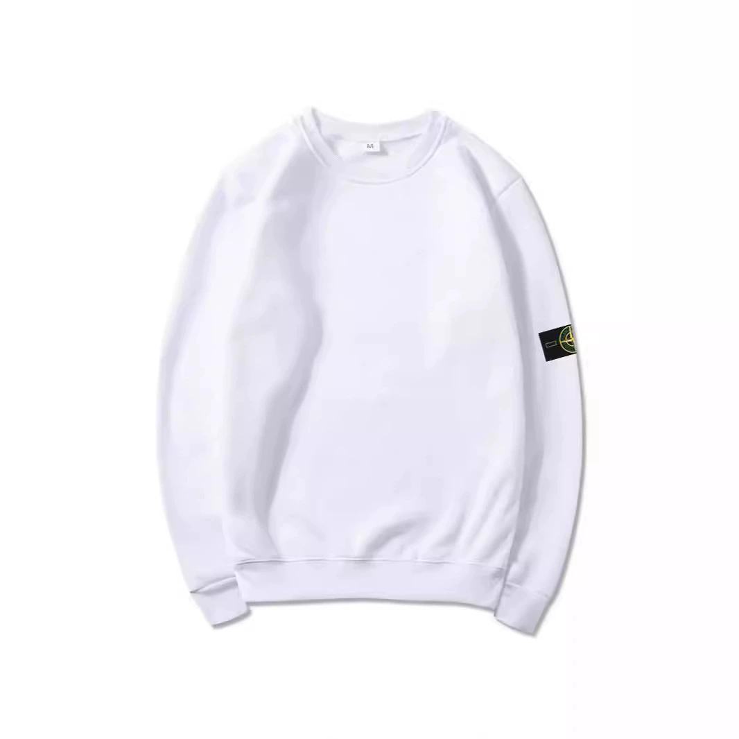 Корректирующая каменная рубашка STON, осенне-зимняя мужская и женская толстовка с капюшоном, чистый цвет, островная повязка на руку, значок, базовая толстовка с круглым вырезом, новинка