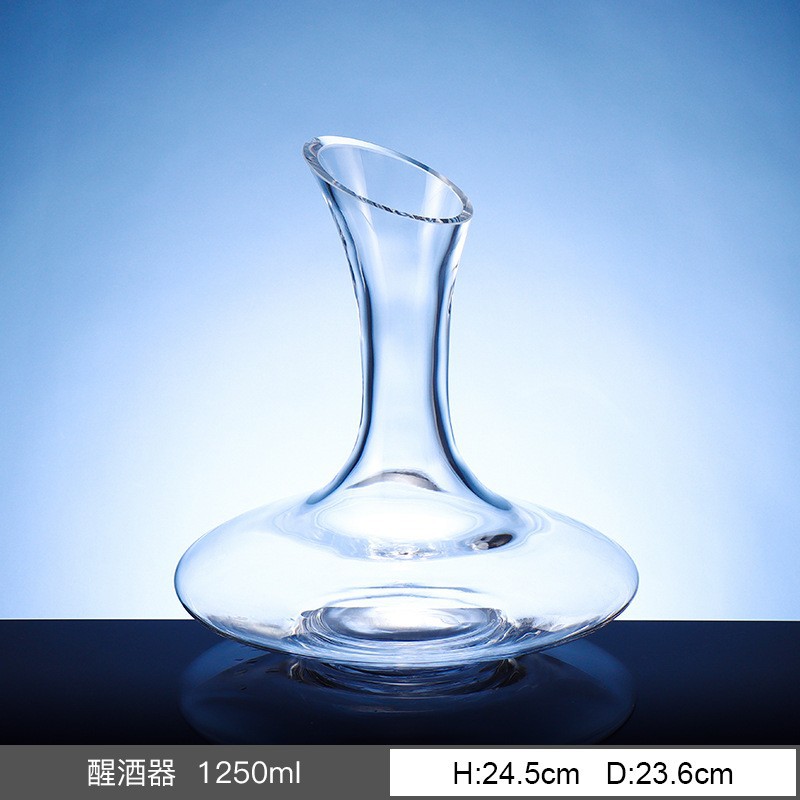 Importación checa sin plomo de cristal de estilo europeo simple de estilo doméstico de decantación ligeramente lujosa diversificación de botellas de vino tinto image 6