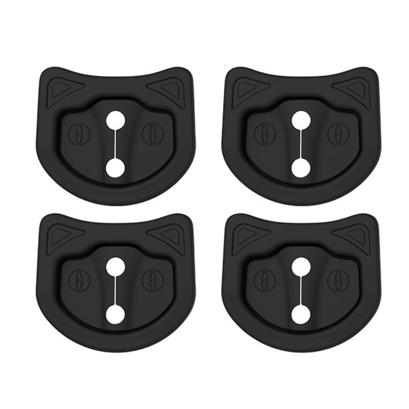 Aplicable a Tesla Model3/Y puerta mute choque almohadilla de silicona cerradura de la puerta cubierta protectora modificación accesorios artefacto