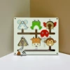 Light gray moving position matching board