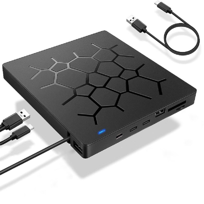新製品多機能拡張外付け光学ドライブDVDレコーダー七合一USB/TYPEインターフェイス外付けUSB|undefined