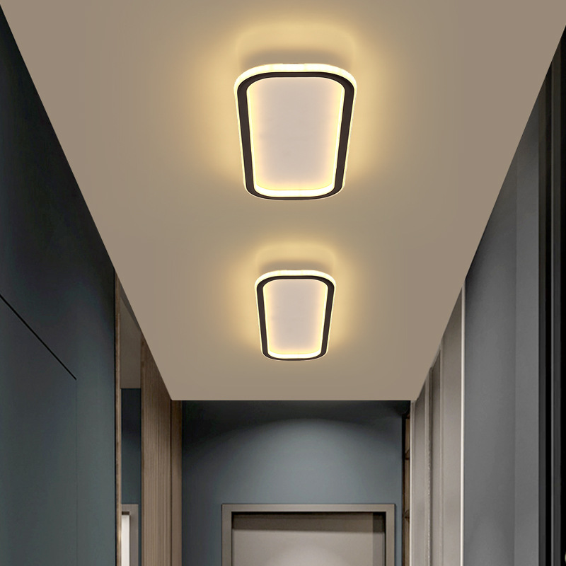 长方形过道走廊阳台吸顶灯轻奢门厅玄关灯创意卧室衣帽间led灯具|ms