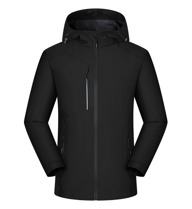 Chaqueta de capas blandas de moda masculina al aire libre chaqueta de asalto a prueba de viento de manga corta impermeable chaqueta de ocio de grupo de actividades de primavera y otoño