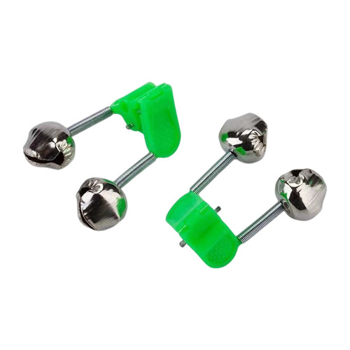 Manufacturer fish bell fishing bell alarm sea pole small bell plastic clip double ring bell fishing gear accessories