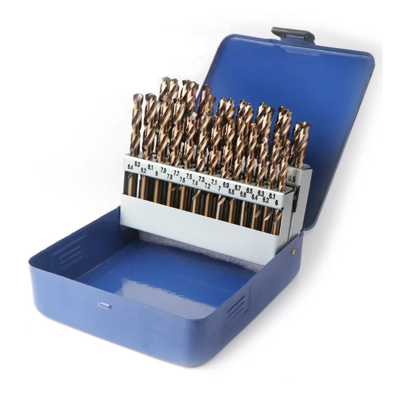 直柄麻花钻套装钻孔速度快打孔钻头套装多规格直柄麻花钻套装批发