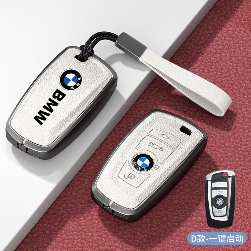 모델 D 3버튼 흰색 아연 합금 쉘 + 핸드 스트랩