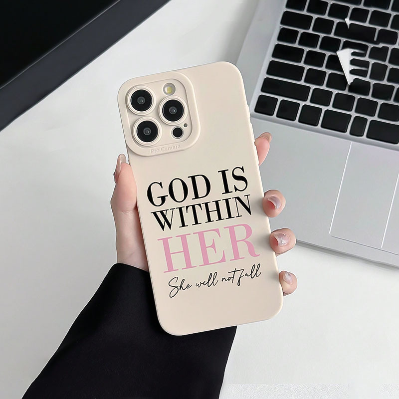 English Letters Are Suitable for Apple 16Promax Mobile Phone Case Iphone15Plus Personalized 14 European and American 13 Silicone 12