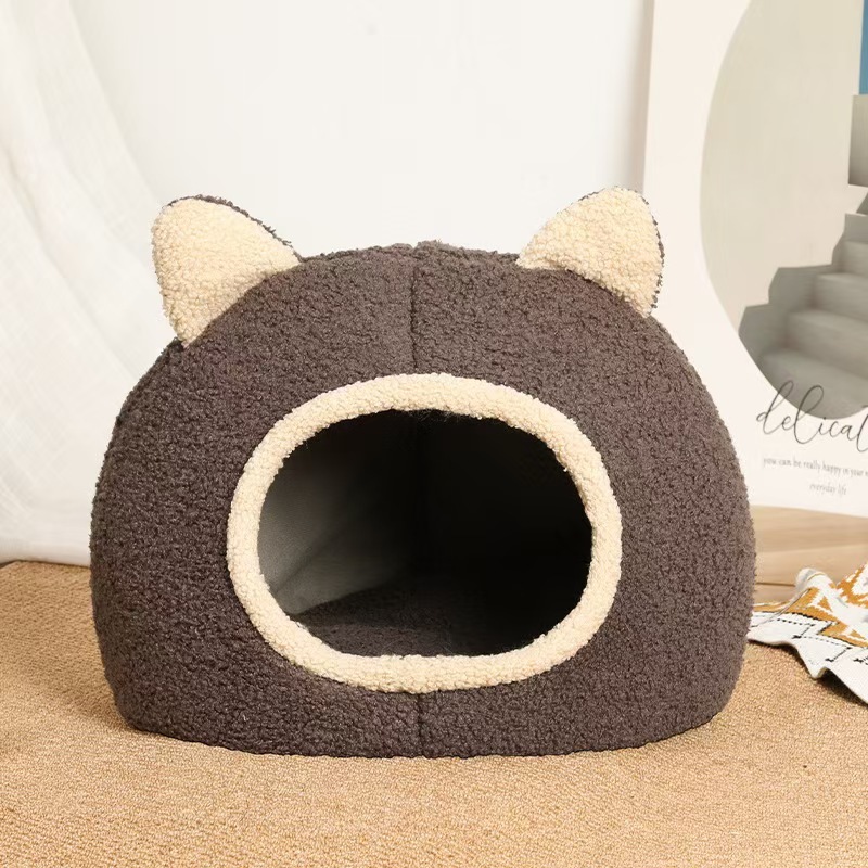 オールシーズン対応の犬小屋と猫小屋、秋冬の半密閉型猫マット、子猫ハウス、睡眠用猫小屋、冬は暖かいです。|undefined