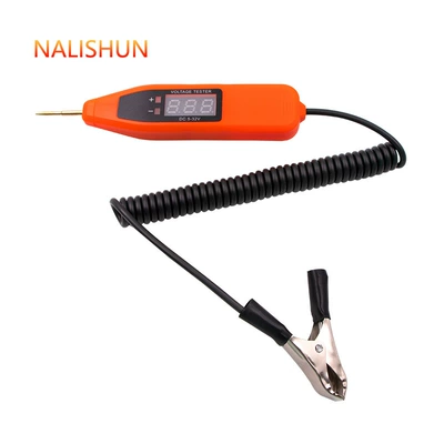 Car electric pen circuit maintenance Other Automotive Safety Supplies - digital-display-measuring-pen-short-orange