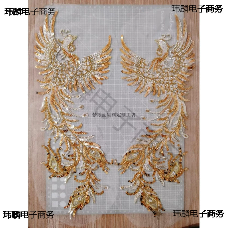 Вышивка бисером золотое свадебное платье, украшения, аксессуары, вышивка бисером, блестки, трубчатые бусины, жемчуг, сделай сам