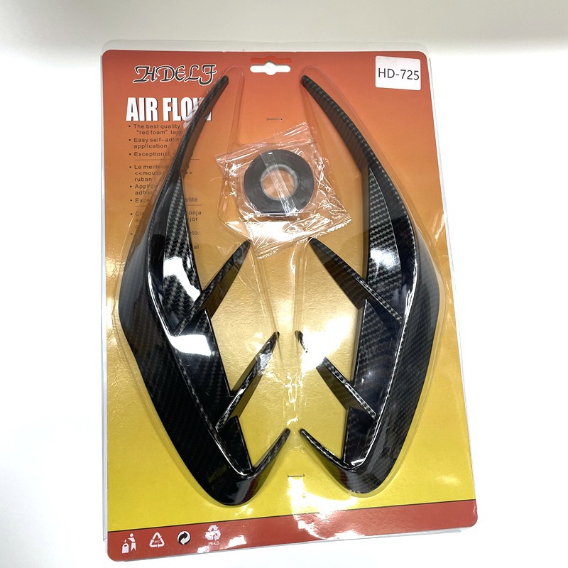 Car fender modification rear blade rear bumper side wind knife simulation air outlet general car exterior hood
