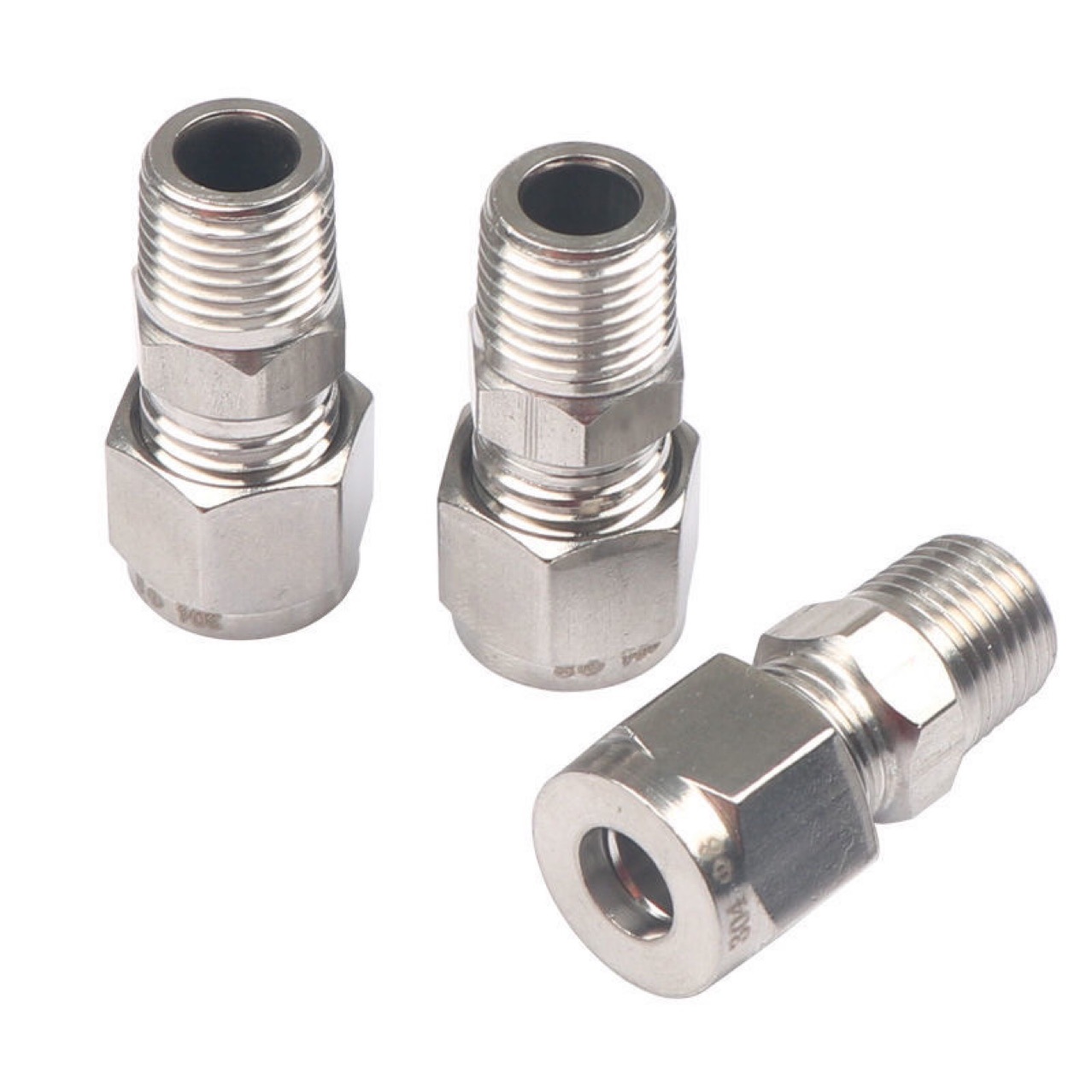 304不锈钢气动快速插接头PC4-01 4-02 6-01 6-02 6-04 8-01 8-02