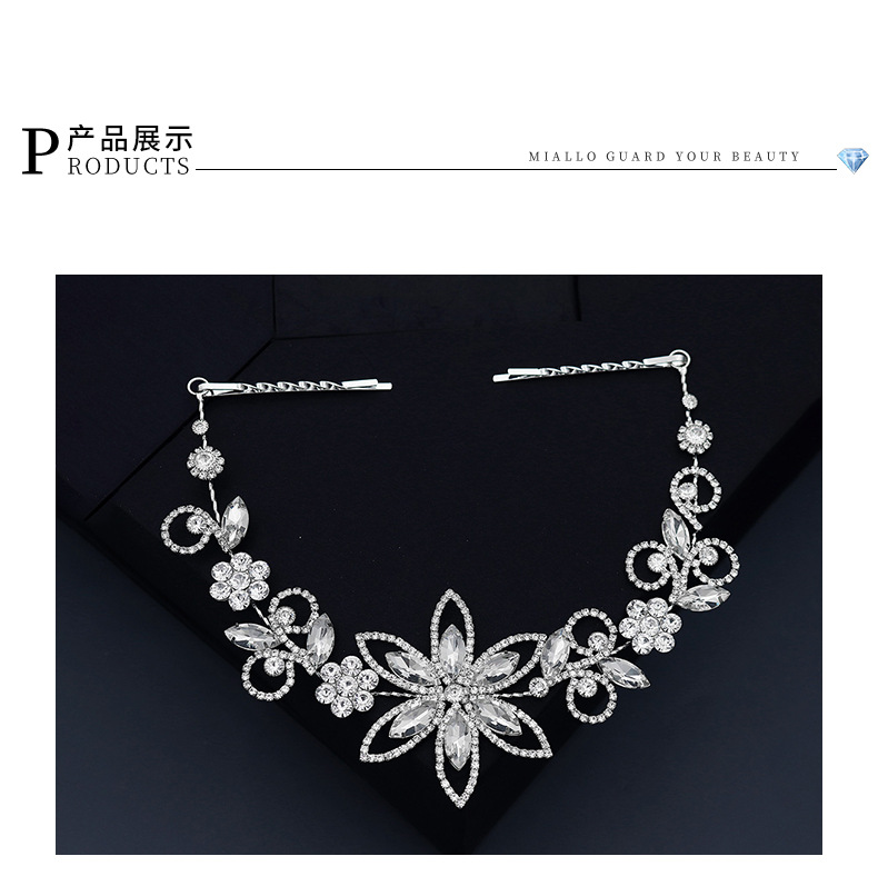 New Fashion Rhinestone Flowers Simple Hairband display picture 5