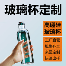 高硼硅玻璃杯订做饮料酒水茶杯支持来图来样公司定制logo源头工厂