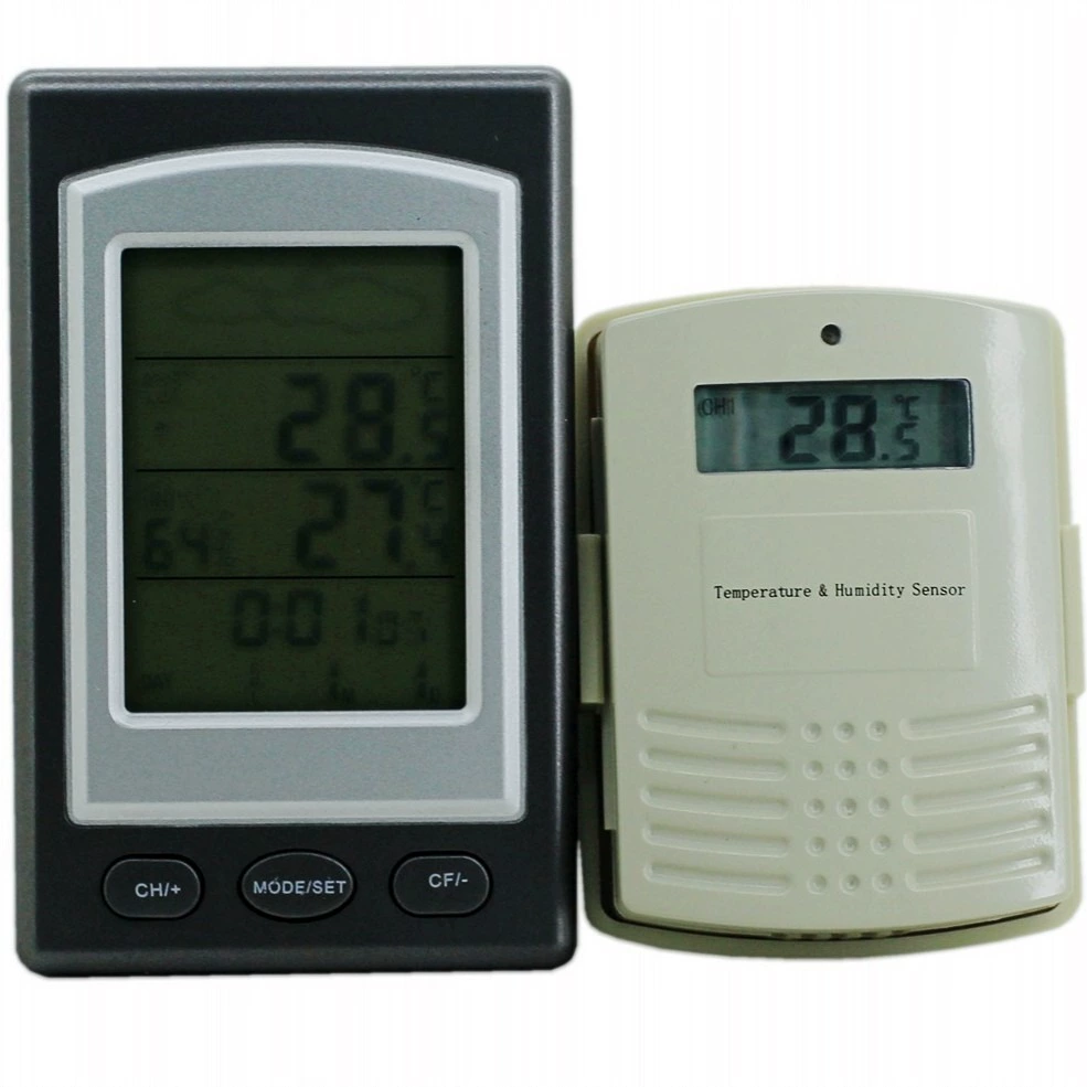 ZW1268 беспроводной цифровой дисплей гигрометр часы прогноз погоды метеостанция