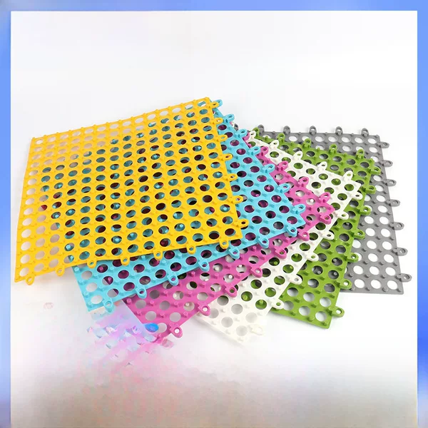 New environmentally friendly plastic bathroom splicing non-slip mat high friction drain mat for swimming pool hotel bathroom