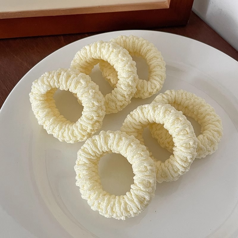 Cuerdas de cabello de cola de caballo de alta altura gruesa y gruesa de alta elástica 2025 nuevo cabello de alta calidad de banda de goma anillo de cabello para mujeres