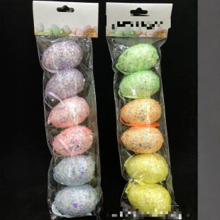 Easter Color Bubble Particle Sequins Egg Simulation Bird Egg Pigeon Egg Holiday Decoration Pendant