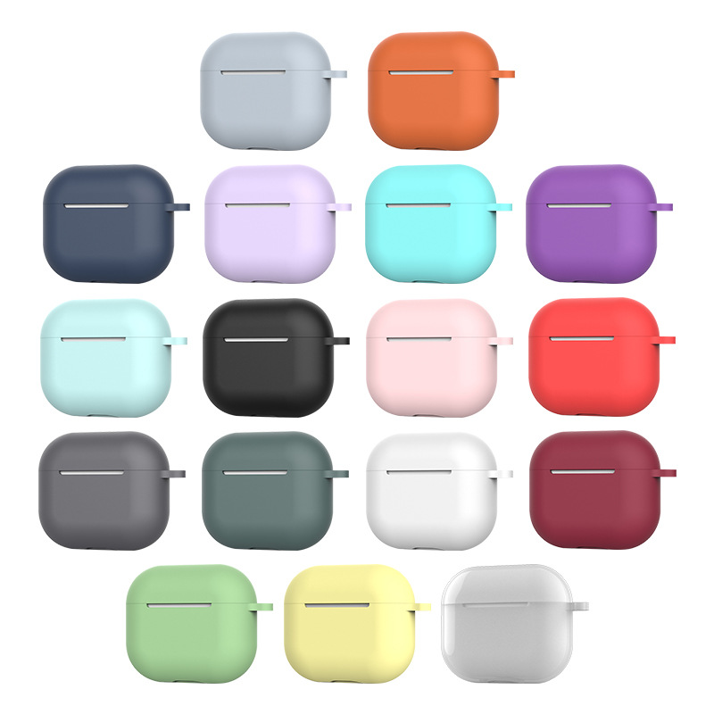 Aplicable a Apple airpods3 auricular caso inalámbrico Bluetooth auricular caso airpods silicona resistente a la caída de la caja protectora