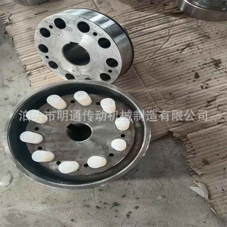 HLL尼龙棒带制动轮连轴器 弹性柱销联轴器低速设备配件