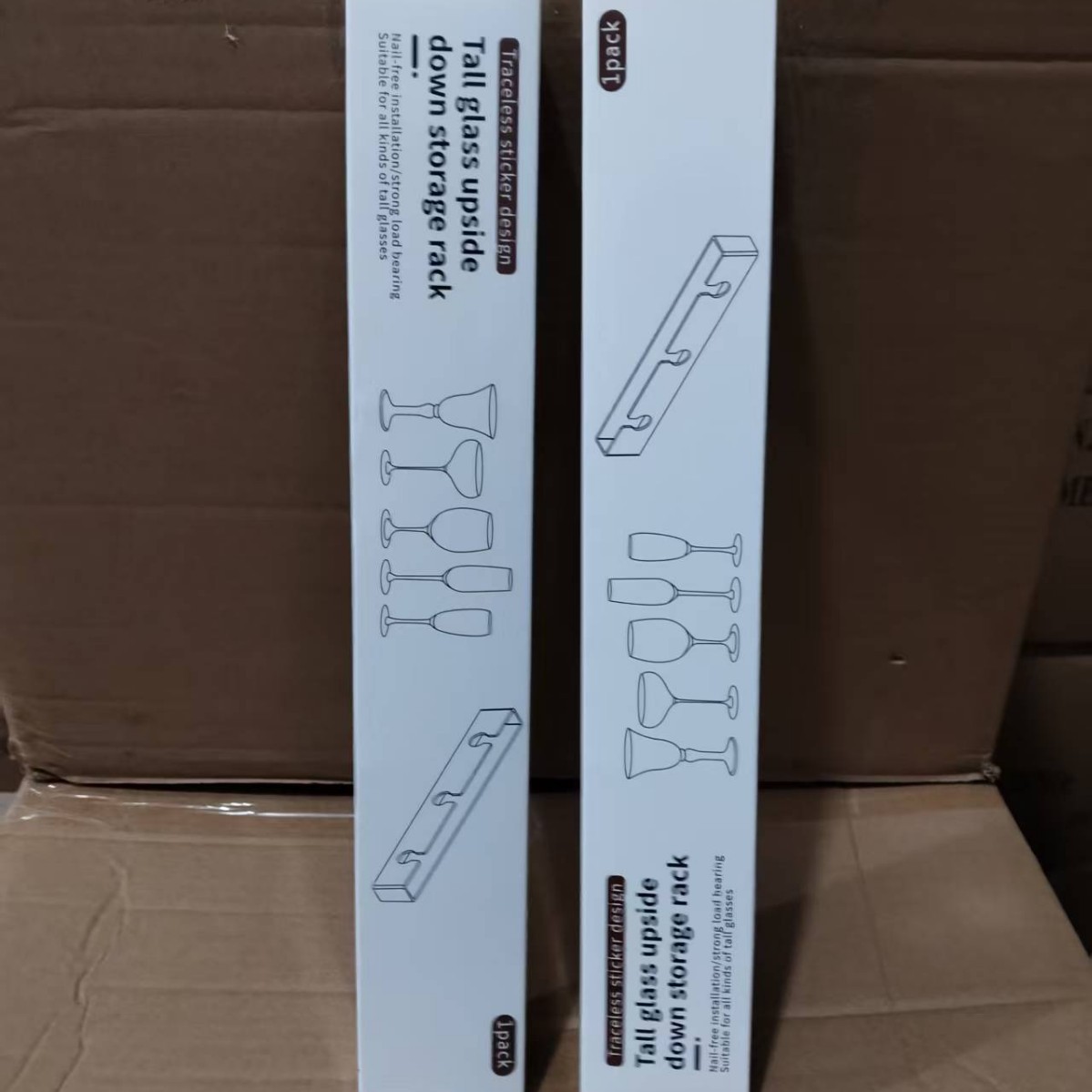 Cross-Border Wine Glass Rack Without Punching, Upside-Down Home Wine Cabinet, Home Goblet High-End Display Rack, Red Wine Glass Upside-Down Wine