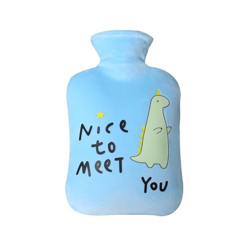 Winter new water-filled hot water bottle cartoon cute student hand warmer cute plush cover explosion-proof hot water bottle wholesale