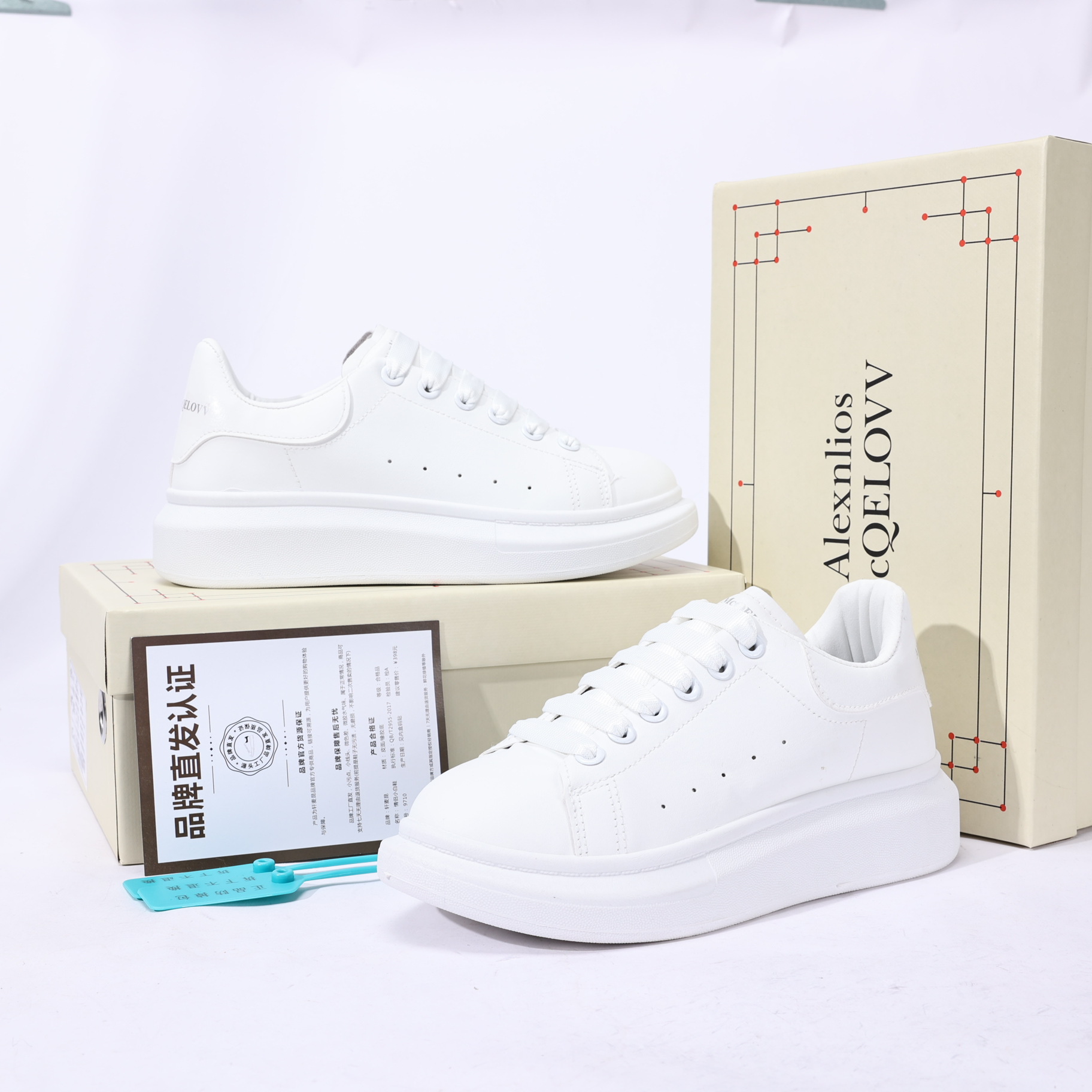 Xuan maikun zapatos blancos versión alta altura aumento plataforma zapatos pareja clásica casual todos a juego zapatos de hombre y mujer al por mayor