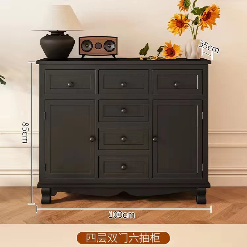 Cinco armarios de madera maciza armario de almacenamiento americano sala de estar dormitorio cabecera de cama pequeño armario de esquina armario de estilo europeo