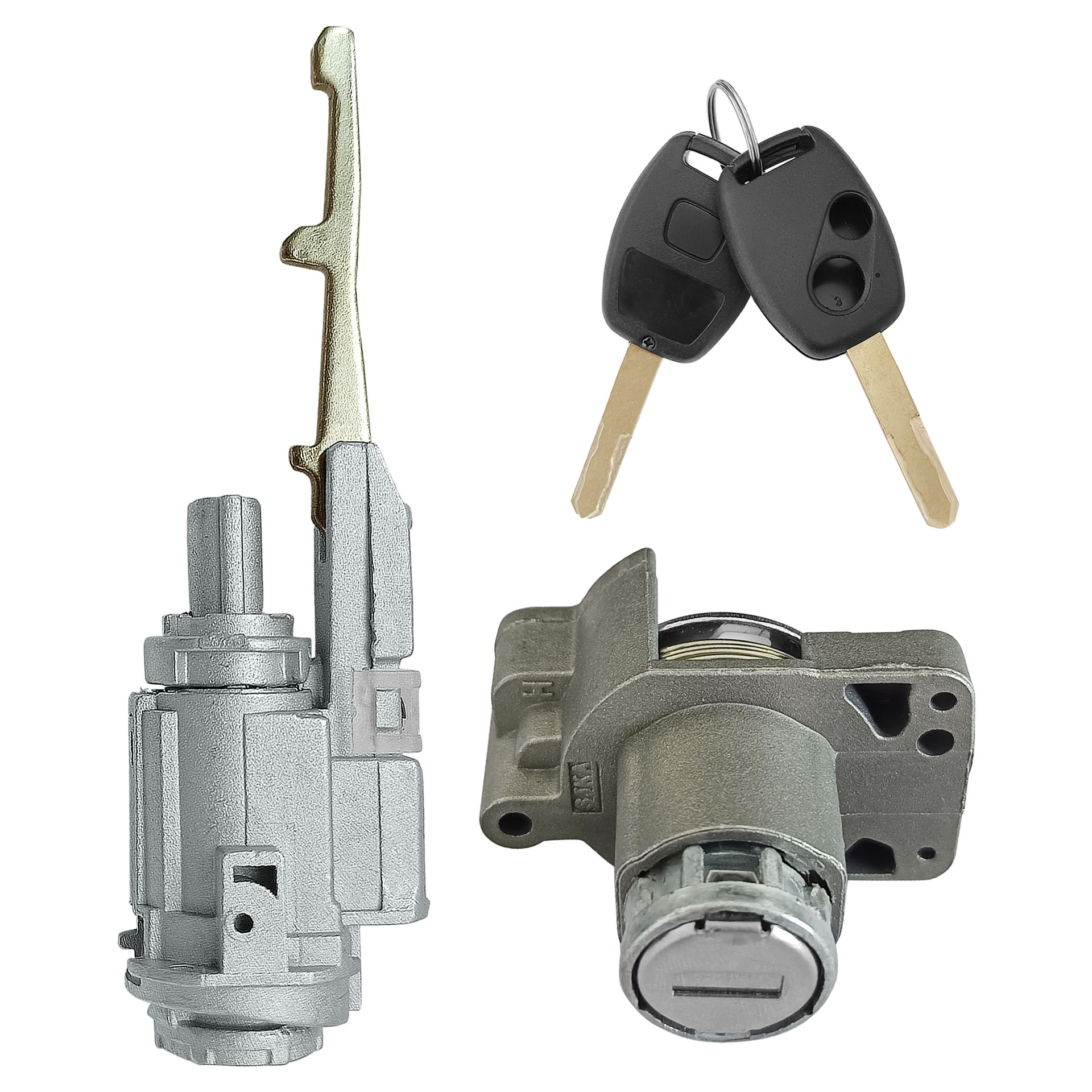 Aplicable a Honda 06 - 08 Civic 07 - 11CRV 09 - 11 Fit ignición llave de bloqueo de puerta cilindro 2 agujeros