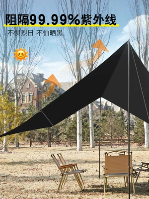 Sunscreen Waterproof Octagon Black — Avtomobil yan çətirləri