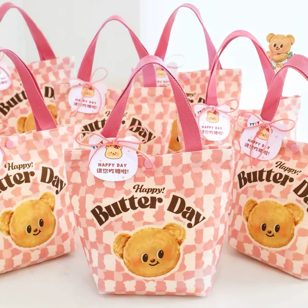 New Baby Bear Banquet Souvenir Full Moon Hundred Days Banquet Children's 10Th Birthday Practical Gift Bag