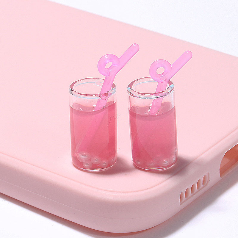 夏の真珠ガラスの曲がりの瓶の円柱の小さいサイズのキーホルダーのカバンのペンダントの文房具のアクセサリーの部品|undefined