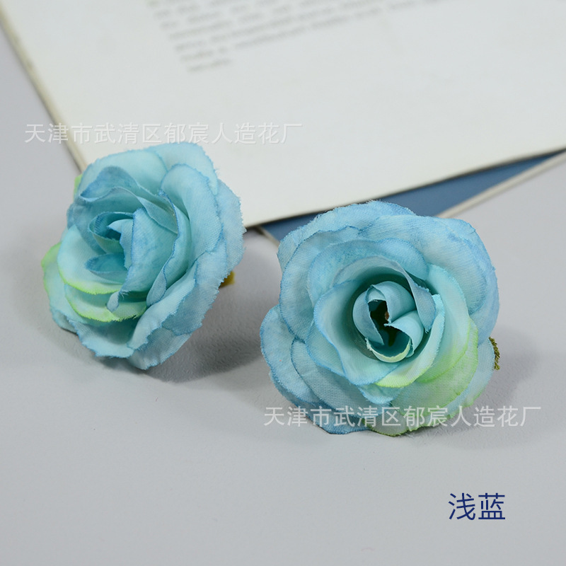 貴妃バラの花頭模造小バラの花ウェディングフラワーコンフェッショナル装飾シルクフラワー素材パックフラワーボックス卸売|undefined