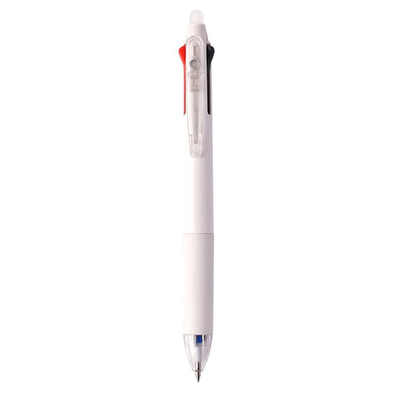 Bolígrafo de pulsación de tres colores multifuncional de secado rápido bolígrafo negro bolígrafo rojo bolígrafo caliente borrable artículos de papelería al por mayor