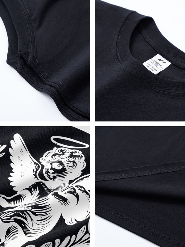 メンズファッション ヒップホップTシャツ メンズ ラウンドネック ゆったり レタープリントトップス 多用途 ストリート系 ベーシック 五分袖シャツ レディース インス|undefined