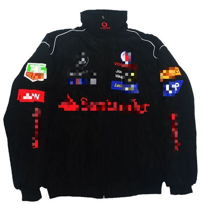 Retro racing car, jersey, jacket, American style, with embroidery, for beloved
