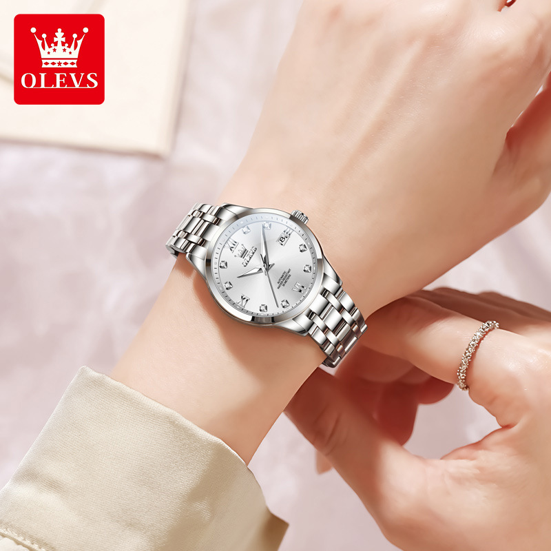 Swiss Certified Oris Brand Fully Automatic Mechanical Watch Luminous High-End Fashion Women's Waterproof Watch Women's Watch