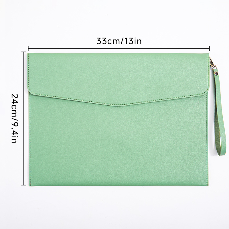 [휴대용] 나파 패턴 서류가방 - 그래스 그린