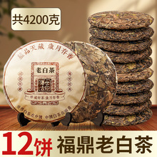 2018年福鼎老白茶饼春寿眉饼高山核心产区枣香甜蜜白茶叶厂家批发