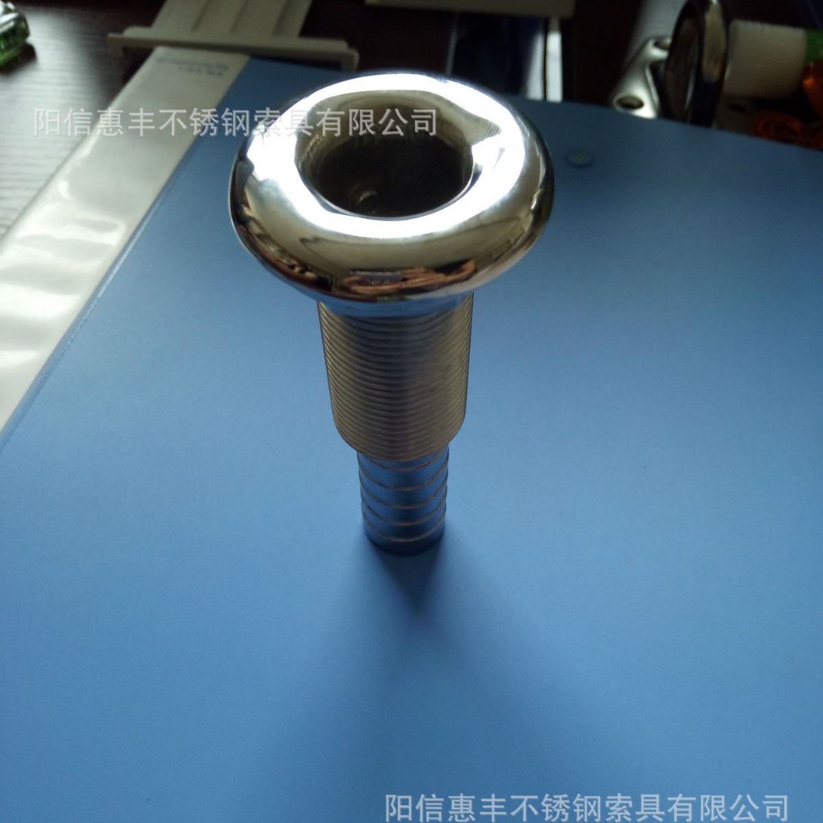 海洋级不锈钢出水口 船用五金 标准件 精铸游艇配件 马牙通风管子