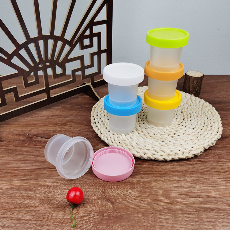 Fabricante 100ML de celebridades de Internet helado extracto frío yogur frasco leche pudín exfoliante transparente caja de mascarilla resistente a altas temperaturas