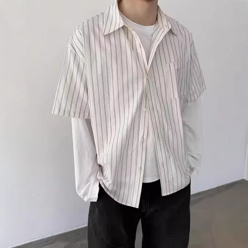 Japanese retro small design shirt