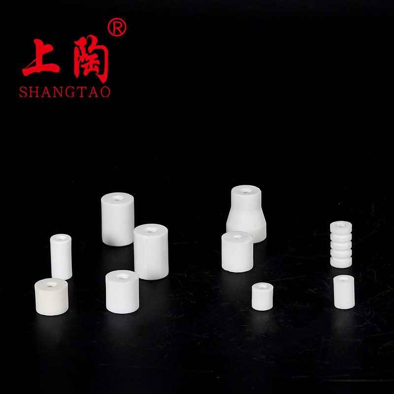 95瓷耐高温高压多尺寸内螺纹陶瓷绝缘柱瓷瓶绝缘子支柱净化器