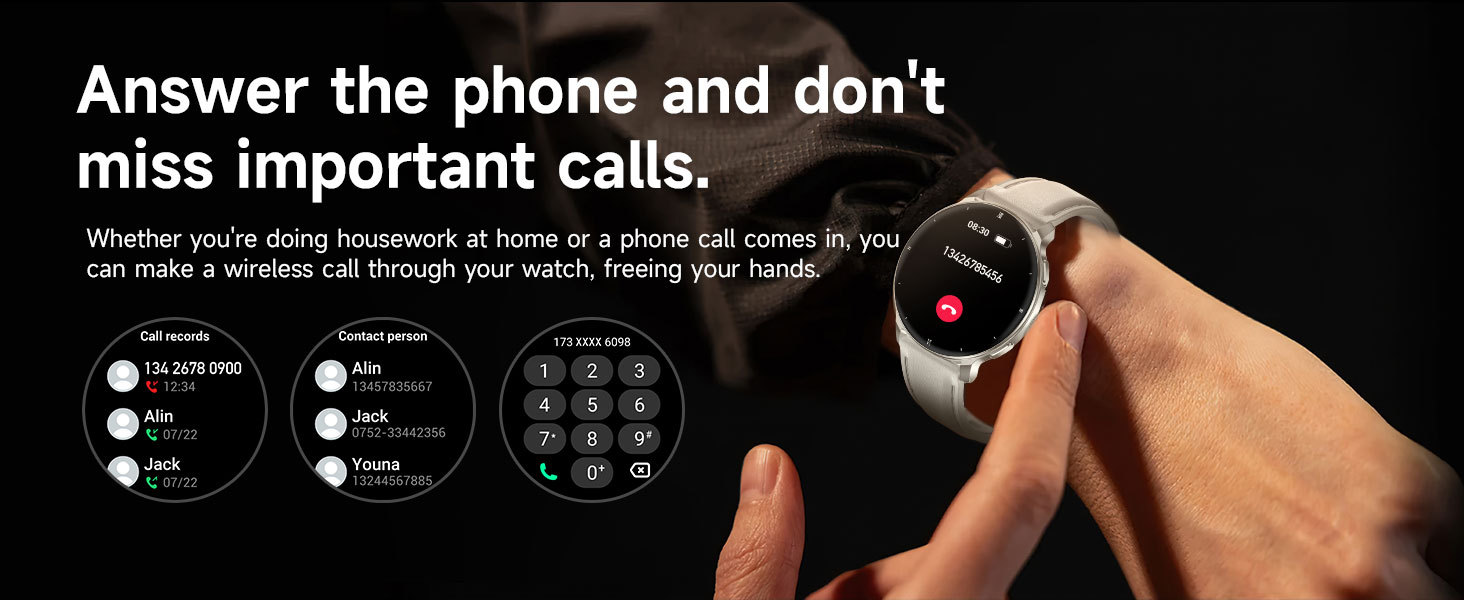 Smartwatch con schermo amoled rotondo chiamate bluetooth e salute_voghion.com