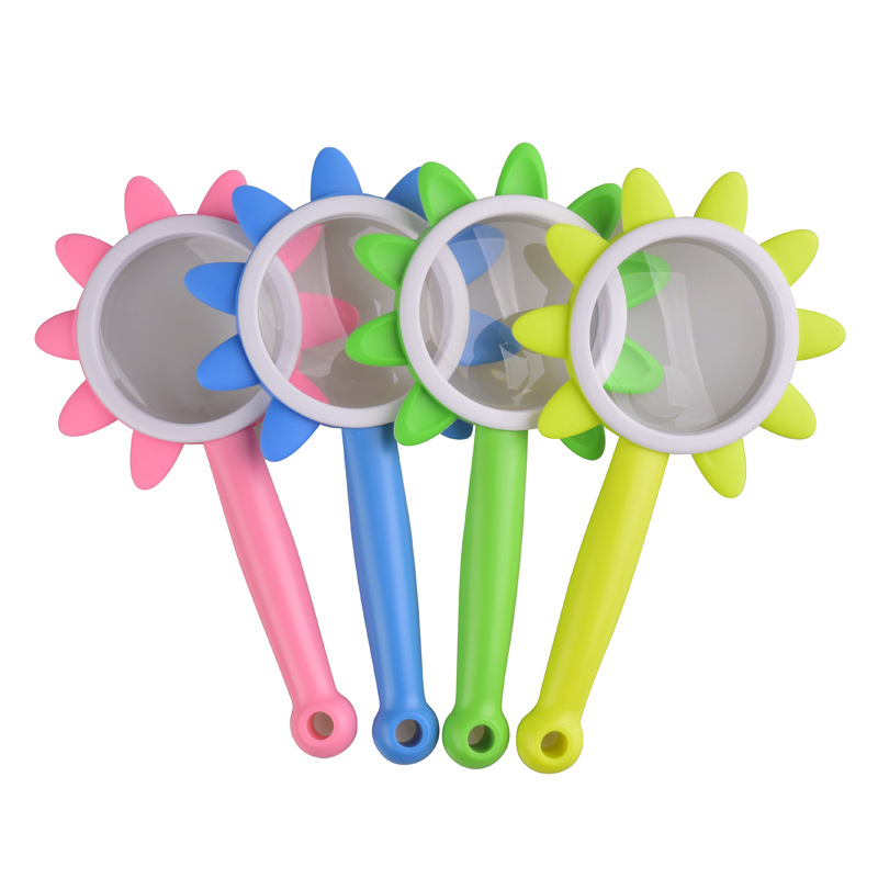 厂家卡通手持动物放大镜儿童防摔幼儿园科学实验玩具小朋友礼物