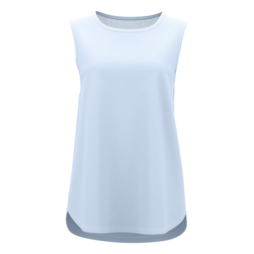 Women's Summer Quick-Dry Sports Tank Top with Splicing and Split Design, Loose Outerwear, Mesh Cool Sensation Fitness Tank Top for Yoga