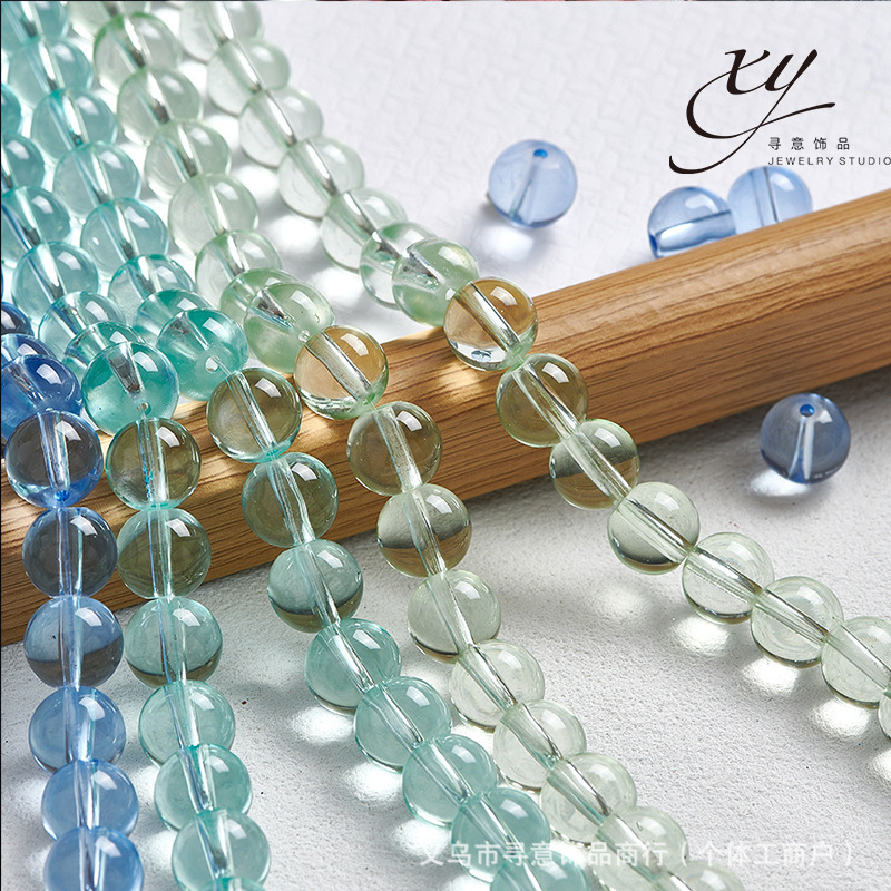 10-16mm imitation white crystal aquamarine beads green ghost high white transparent beads glazed beads handmade diy bracelet 10-16mm imitation white crystal aquamarine beads green ghost high white transparent beads glazed beads handmade diy bracelet